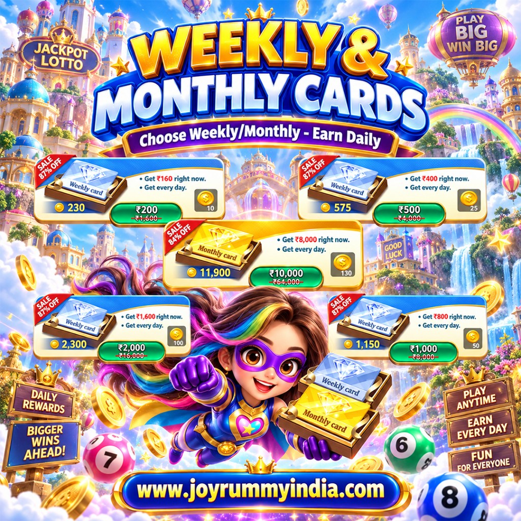 Weekly and monthly reward card event